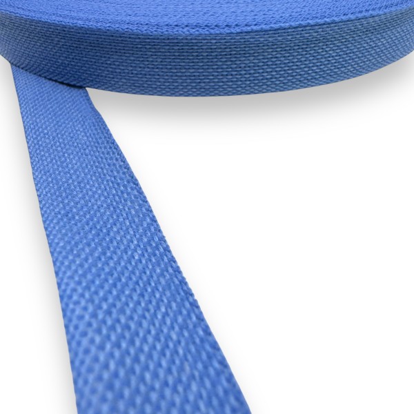 Trimming Twill Tape X4 Synthetic Color Light Blue Width 15 mm